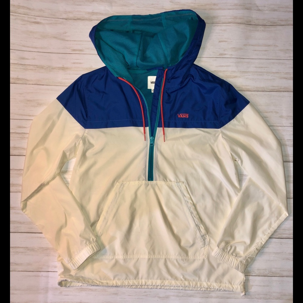 VANS MULTICOLOR ZIP UP PULLOVER WINDBREAKER-UNISEX